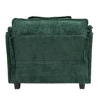 Sofá Oversized Moderno de Bouclé con Otomana